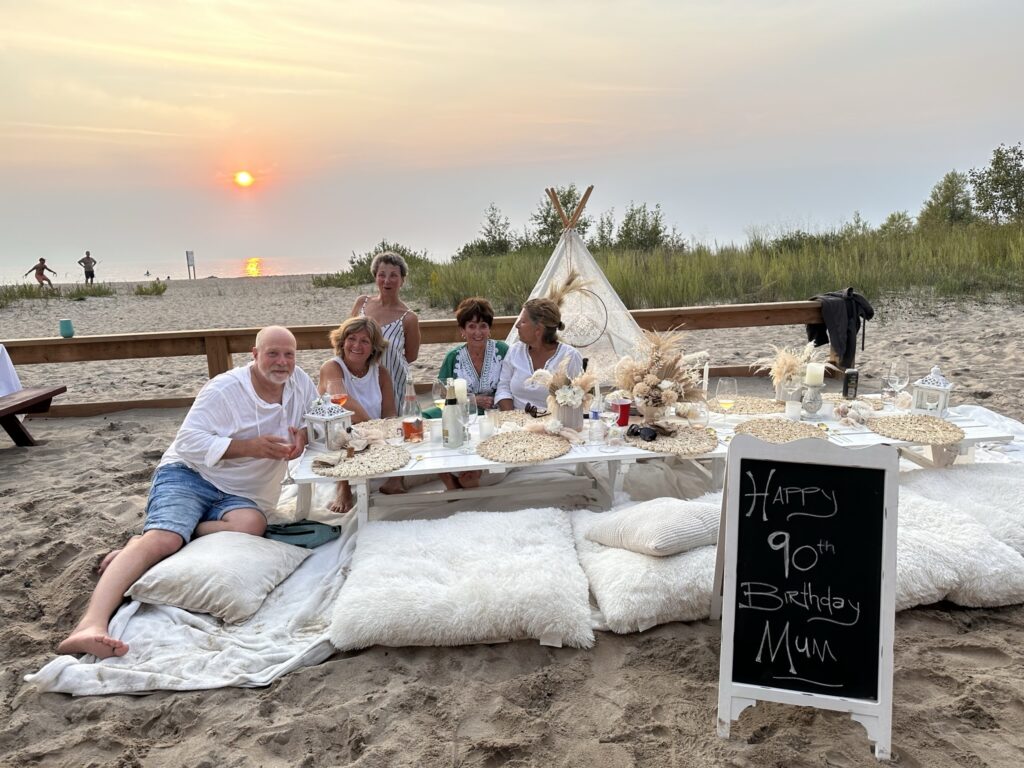 Birthday party Bette Ursini ocean decor